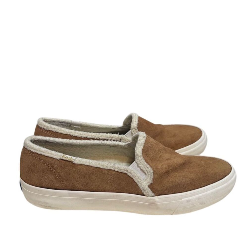 Keds Women's Brown Suede Double Decker Slip On Sneakers Size 10